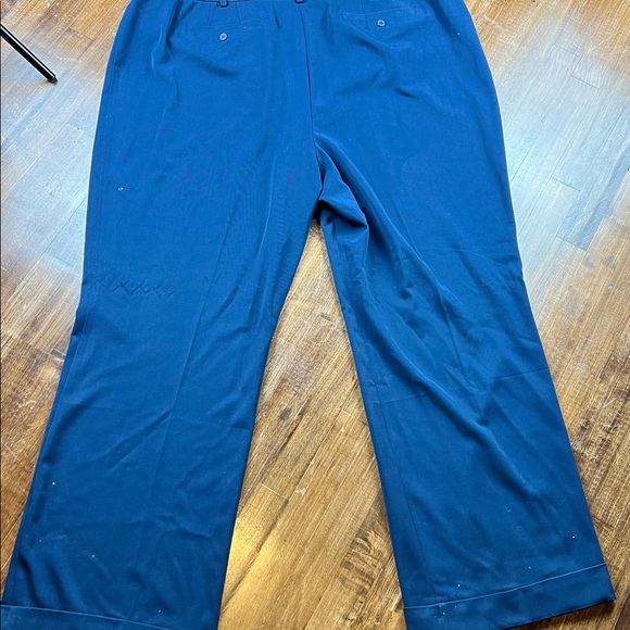 Lane Bryant Women's Houston Trouser Wide Leg Size 28 Tall Long Navy Blue New NWT - Picture 4 of 11